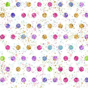 Glitter confetti dots