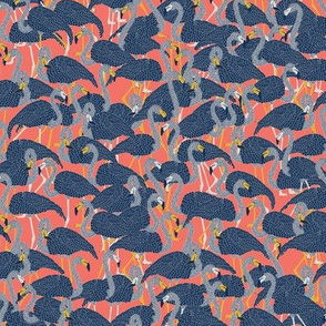 Island Flamingos on Coral - Small