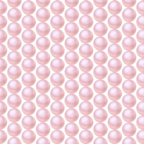 Pastel pink pearls 3D jewels Wedding Fabric