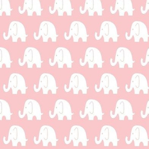 Reverse Baby Elephants Pink