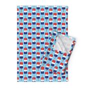 red white and blue popsicle 2 - stars and stripes  - July 4th C19BS