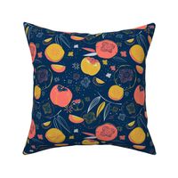 Persimmon fruits pattern