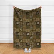 Camo grease monkey cheater quilt 6”