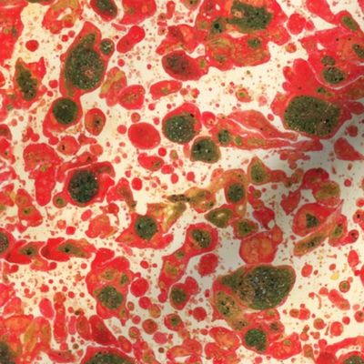 Marble Cells- Red Green White- Regular Scale