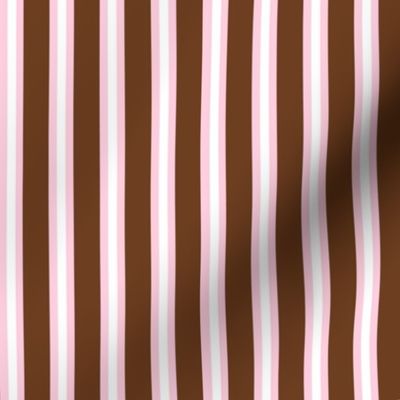 Brown and pink stripes