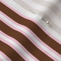 Brown and pink stripes