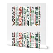 Making Spirits Bright Tea Towel & Wall Hanging* || vintage Christmas