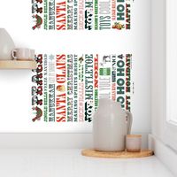 Making Spirits Bright Tea Towel & Wall Hanging* || vintage Christmas
