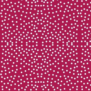 Fizzy Dots on Dark Cherry Pink
