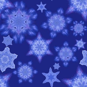 Snowflakes at Night