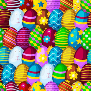 Happy easter pattern