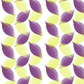 Leaf Strokes in Lemon and Plum