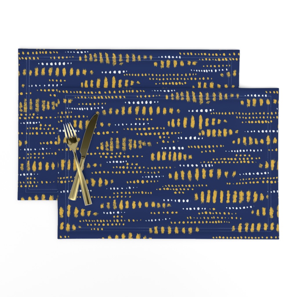 blue and gold pattern