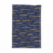 blue and gold pattern