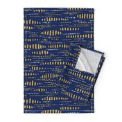 blue and gold pattern