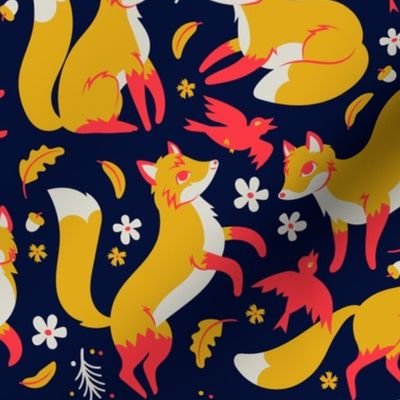 foxes and ravens in midnight {small}