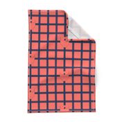 Check Jacket Pocket in Living Coral