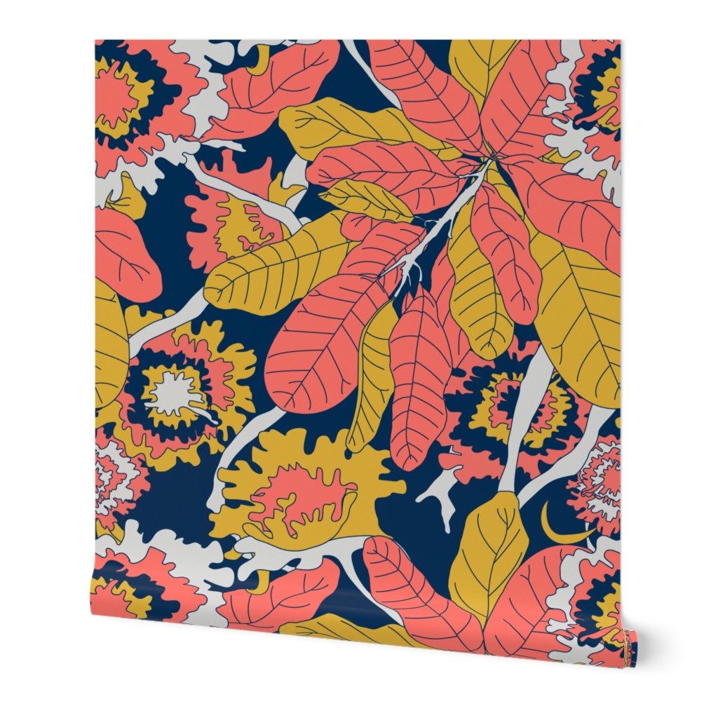 Bold Banana Leaf Jungle Floral - Limited Color Palette 2019