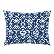 Ikat Damask - Midnight Navy