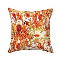 Tangerine Octopus Floral