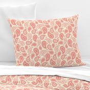 Paisley Meadow - Buttercream and Coral