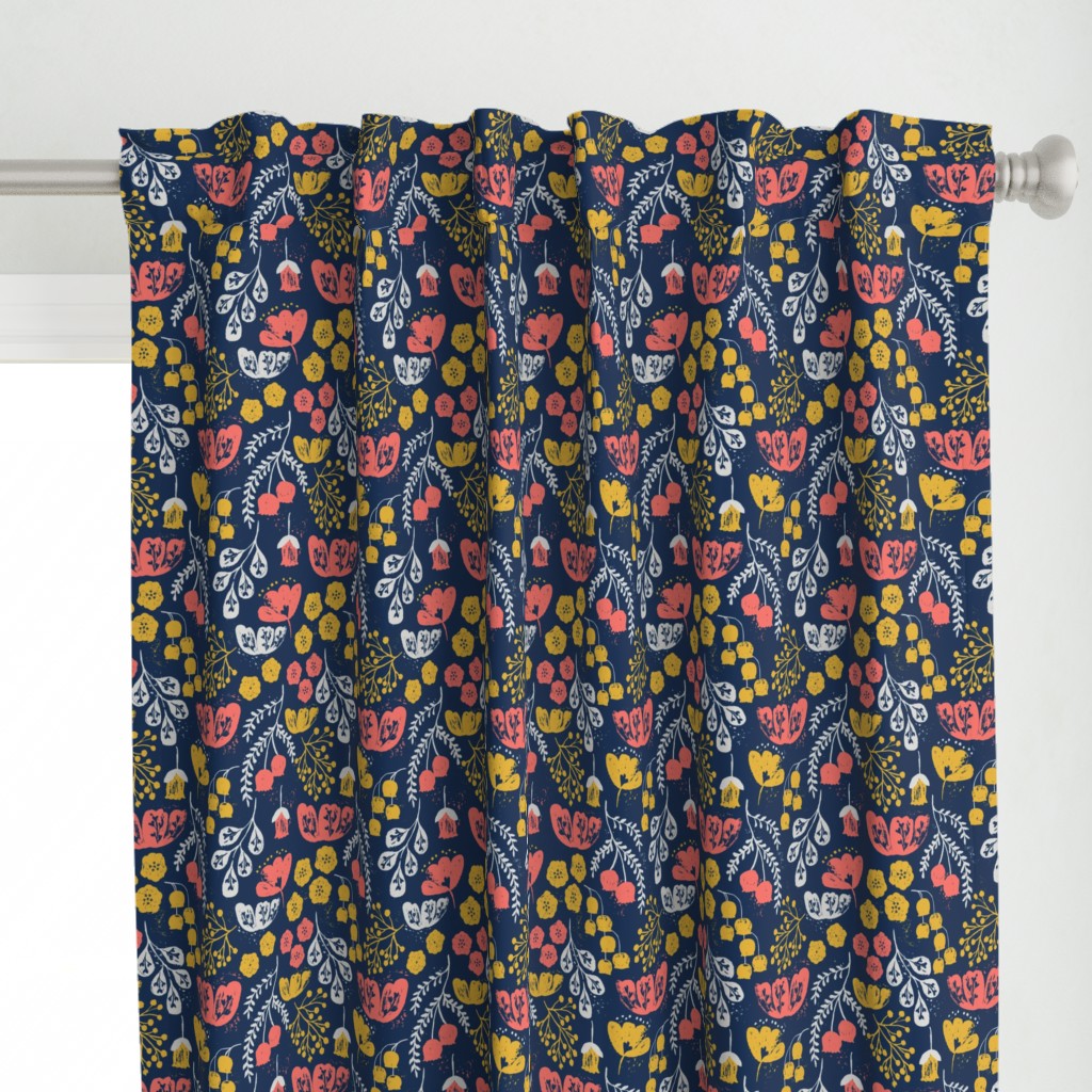 Daydream Garden {Coral/Navy} medium