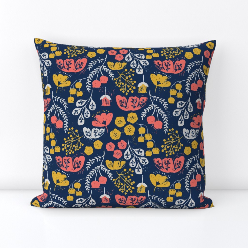 Daydream Garden {Coral/Navy} medium