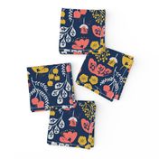 Daydream Garden {Coral/Navy} medium