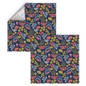 Daydream Garden {Coral/Navy} medium