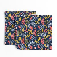 Daydream Garden {Coral/Navy} medium