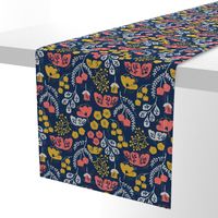 Daydream Garden {Coral/Navy} medium