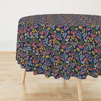 Daydream Garden {Coral/Navy} medium