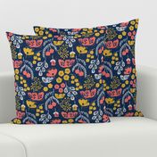 Daydream Garden {Coral/Navy} medium