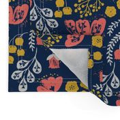 Daydream Garden {Coral/Navy} medium