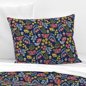 Daydream Garden {Coral/Navy} medium