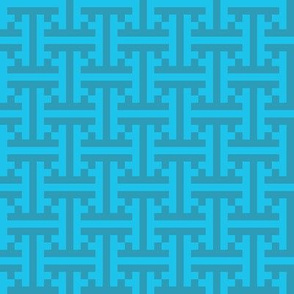 geometric blue pattern