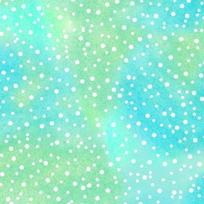 Watercolor Scattered Dots - Blue