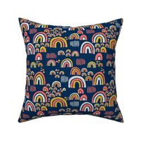 Playful Rainbows - Dark Blue