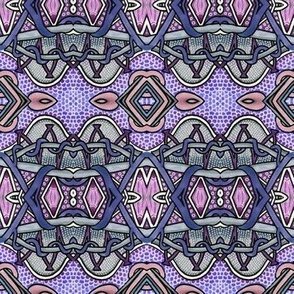 Mosaic in Lavender and Grey