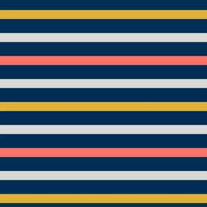 New Nautical Stripe Coral