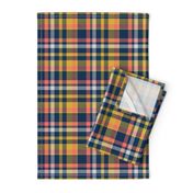 LCP_Blue, Gold & Coral Plaid, Large