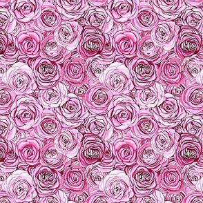 pink roses // pink floral // ranunculus floral,  Flowers //Summer Floral //    Camellia floral