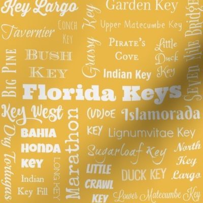 Florida Keys, yellow and white