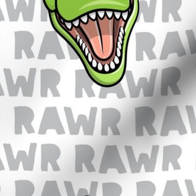 (Jumbo scale) Tyrannosaurus rex  - RAWR grey 2- dinosaur trex LAD19BS