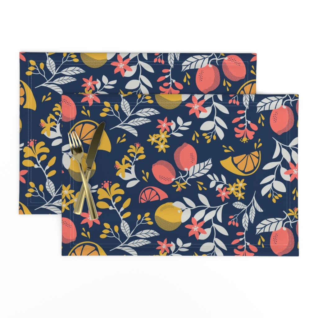 Juicy Citrus - Navy