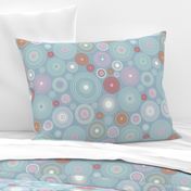 concentric circles light blue and pink