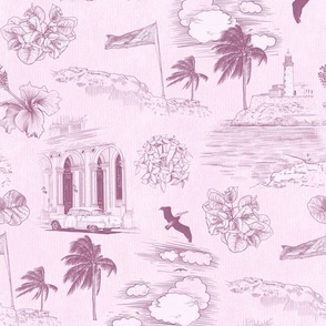 Havana Dreams - Toile de Cuba pink
