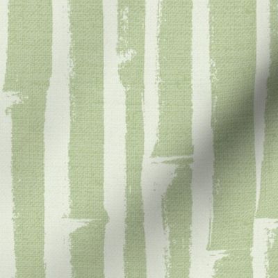 BoHo Bamboo Grasscloth Wallpaper- Moss/White - LARGE