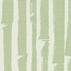 BoHo Bamboo Grasscloth Wallpaper- Moss/White - LARGE