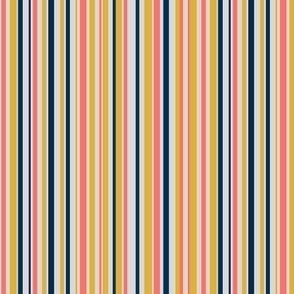 Coral Night Vertical Stripe